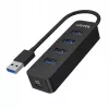 UNITEK uHUB Q4 USB 3.2 Gen 1 (3.1 Gen 1) Type-A 5000 Mbit/s čierny