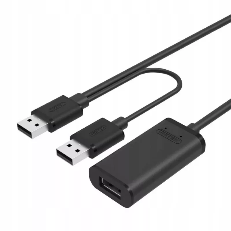 Aktívny predlžovací kábel USB 2.0, 20m; Y-279