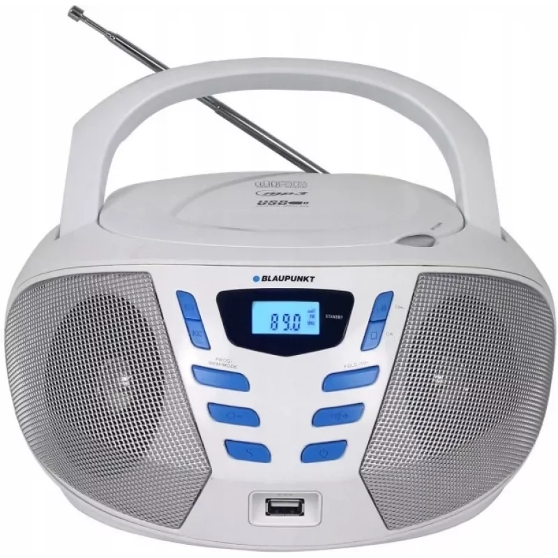 Blaupunkt BB7-WH prenosný stereo systém digitálny 2,4 W FM sivý MP3 prehrávanie