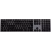 Matias FK318B-UK Hliníkový Mac Hub 2xUSB Space Grey — mechanická klávesnica kompatibilná s Mac s integrovaným USB hubom