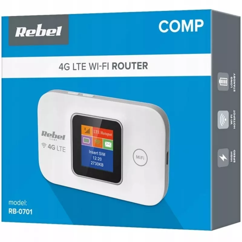 Rebel RB-0701 WLAN router singleband (2,4 GHz) 3G 4G