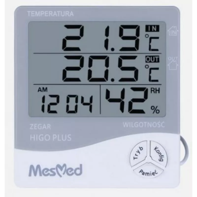 Digitálny hygrometer Mesmed MM-778 Higo Plus — zobrazenie teploty a vlhkosti