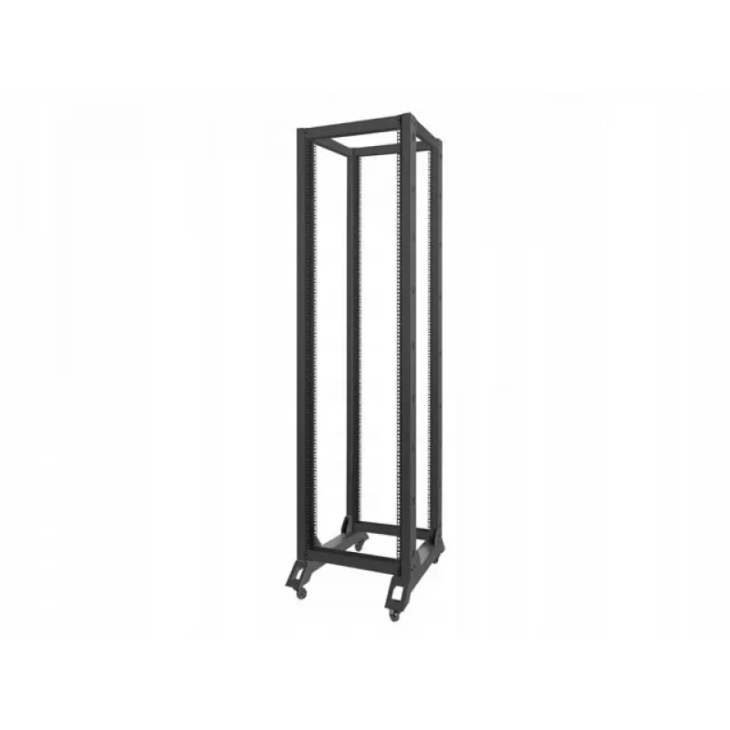 Lanberg OR01-6842-B 19-palcový otvorený rack, 42U, 600x800 mm, čierny