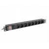 Zásuvkový blok Lanberg PDU-08E-0200-BK