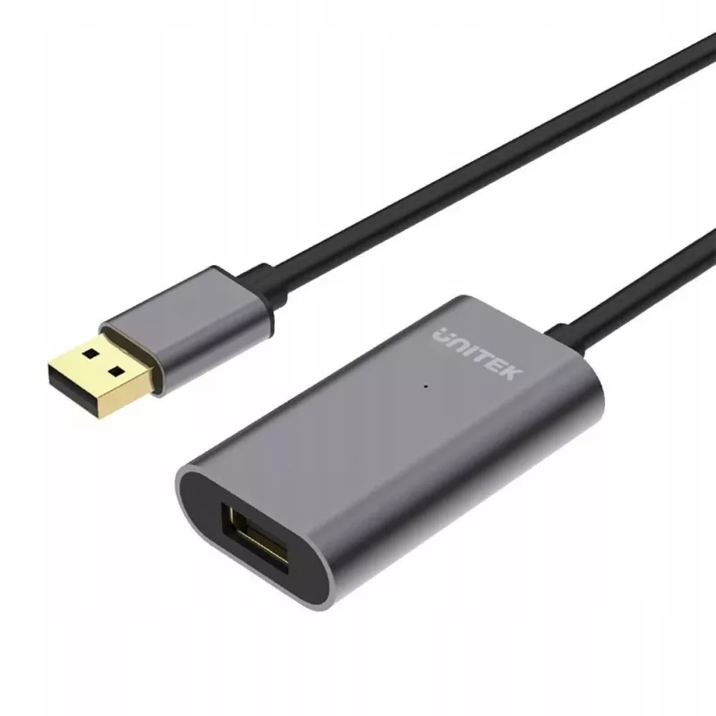 USB kábel UNITEK Y-271 5 m USB 2.0 sivý