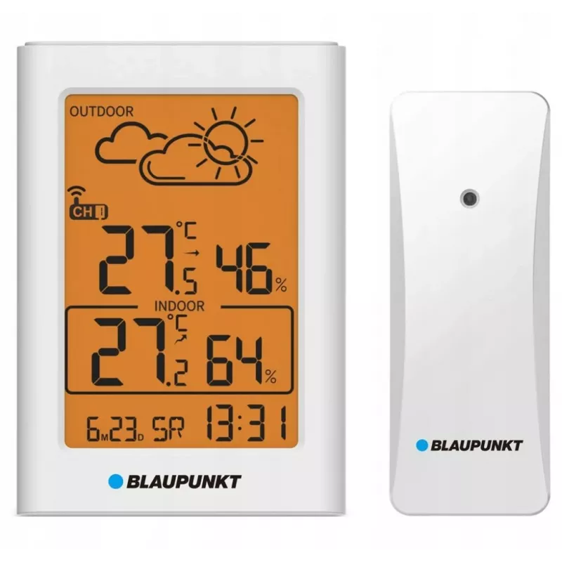 Blaupunkt WS15WH meteostanica s vonkajším senzorom, biela