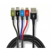 Univerzálny 4 v 1 nabíjací kábel I-BOX USB IKUM4W1