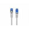 LANBERG Sieťový kábel RJ-45 na RJ-45 S/FTP PCF6A-10CC-0050-S, 0,5 m, CCA vodič, 500 MHz, LSZH, sivý