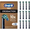 Oral-B Pro CrossAction náhradné hlavice kefiek, 12 ks