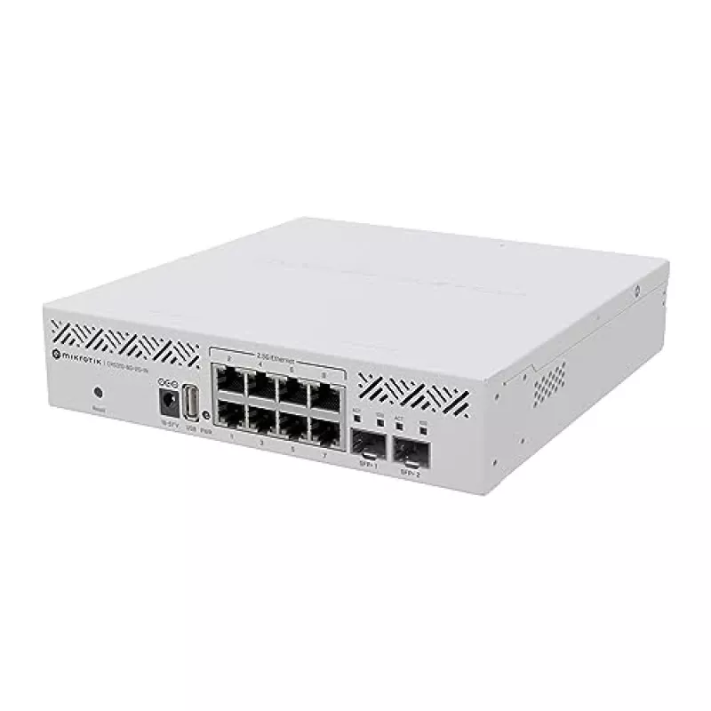 Spravovateľný switch MikroTik CRS310-8G+2S+IN, 8x 2,5G, 2x SFP+