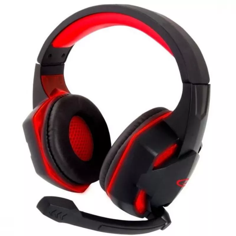 Herný headset ESPERANZA BLACKBIRD, mikrofón, USB/Jack 3,5 mm, čierny/červený