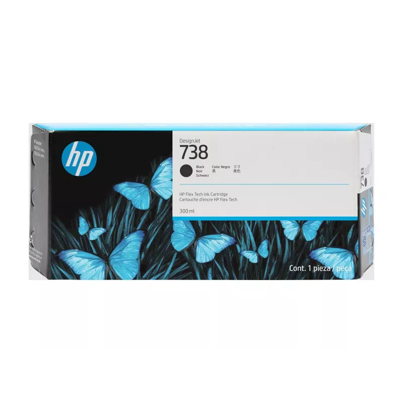 HP 738 300 ml čierna atramentová kazeta DesignJet