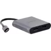 UNITEK adaptér USB-C, 2x HDMI, 4K@60HZ, MST, V1404B (V1404B)