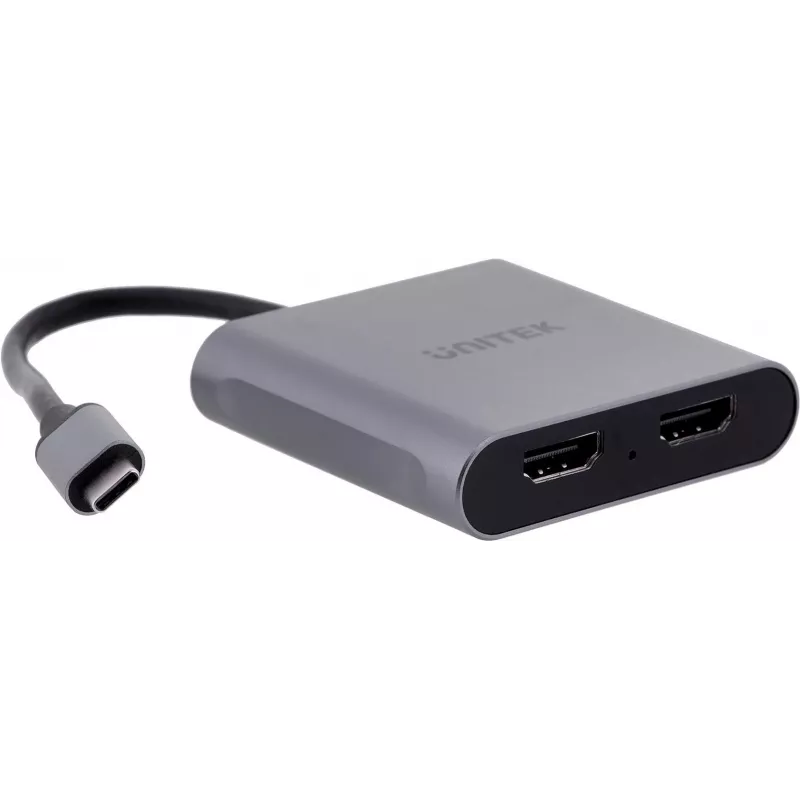 UNITEK adaptér USB-C, 2x HDMI, 4K@60HZ, MST, V1404B (V1404B)