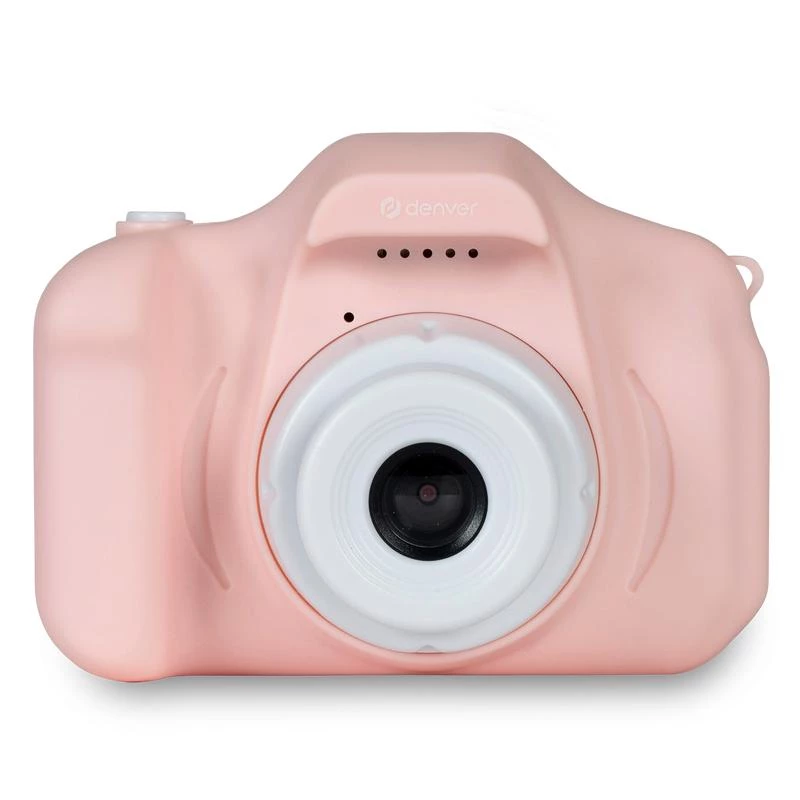 Detský digitálny fotoaparát DENVER KCA-1340RO — kompaktný 85 g, ružový