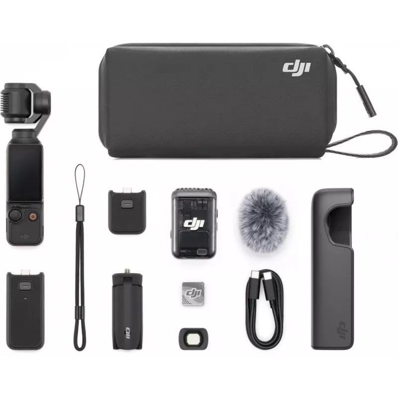 DJI Osmo Pocket 3 Creator Combo – 1 CMOS gimbalová kamera, 4K/120fps, 2 OLED dotykový displej