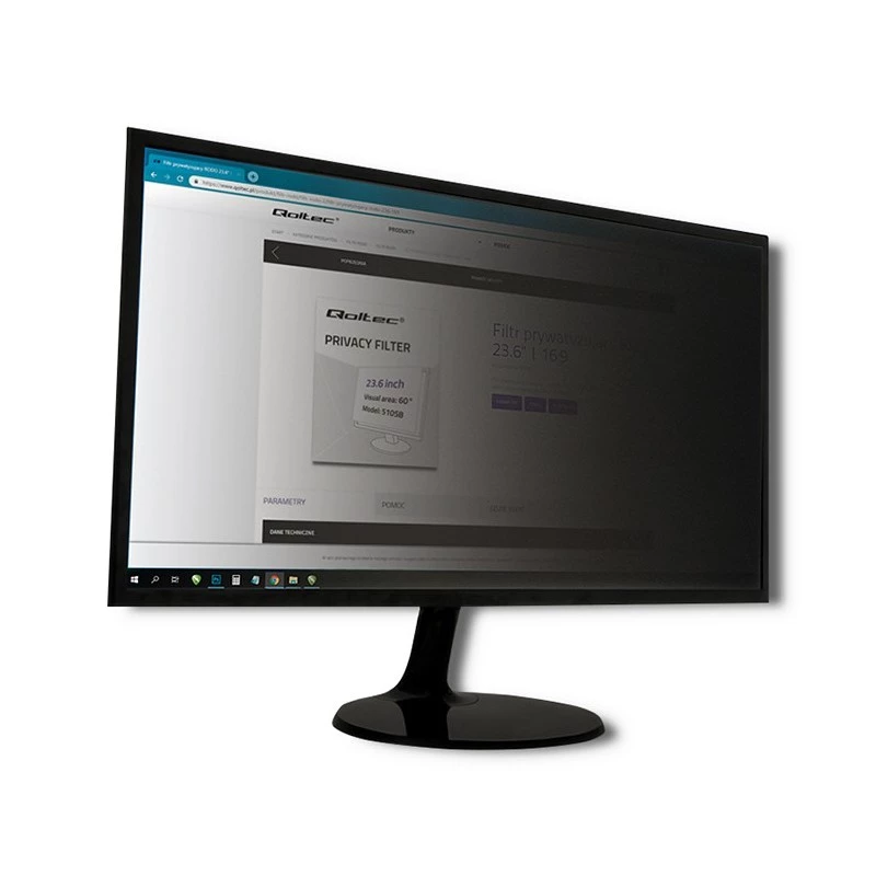 Bezrámový filter súkromia displeja QOLTEC 51055 pre 21,5