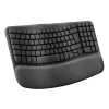 Logitech Wave Keys Office RF Wireless + Bluetooth QWERTY dánska fínska nórska švédska grafitová