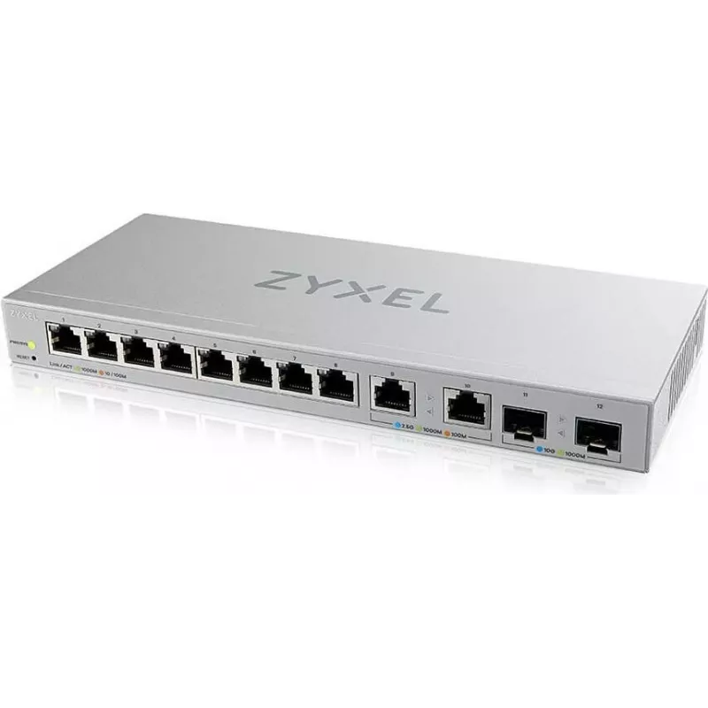 Zyxel XGS1210-12-ZZ0102F sieťový switch Managed Gigabit Ethernet (10/100/1000) sivý