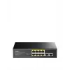 Sieťový switch Cudy FS1010PG — 10/100 Mbps, 8 PoE portov, 2 Uplink, 120W PoE rozpočet, kovové puzdro