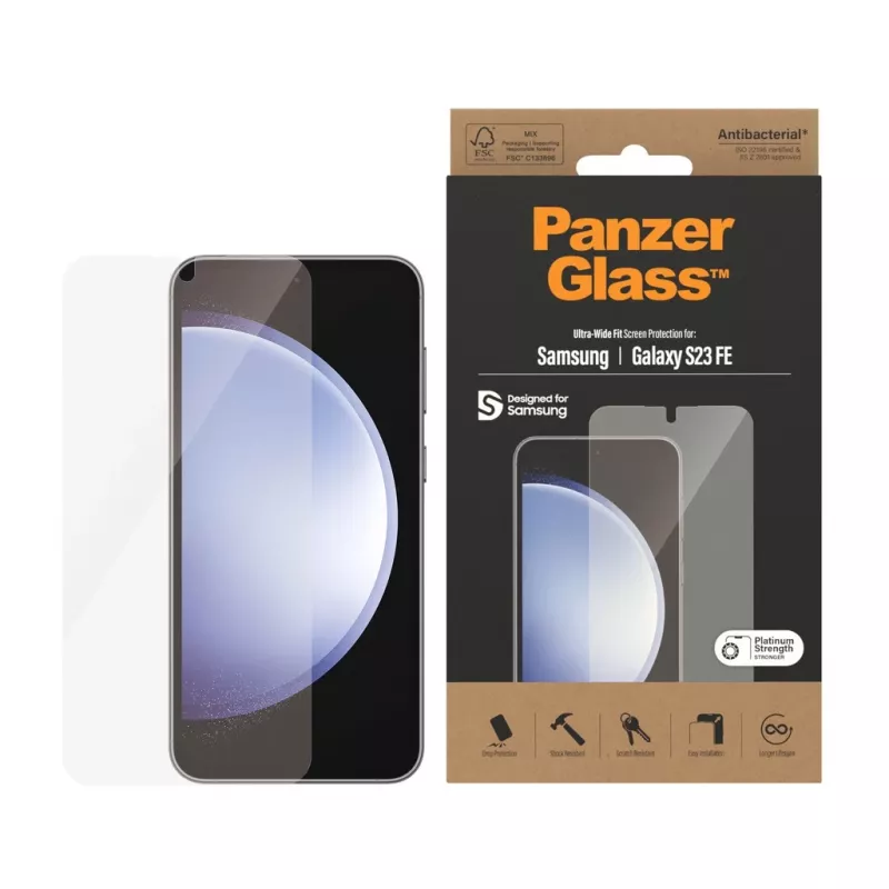 PanzerGlass ® ochranná fólia na displej Samsung Galaxy S23 FE | Ultra-Wide Fit