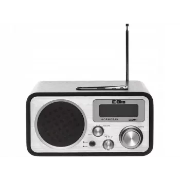 Prenosné rádio ELTRA Kormoran analógové FM LW LCD čierna strieborná