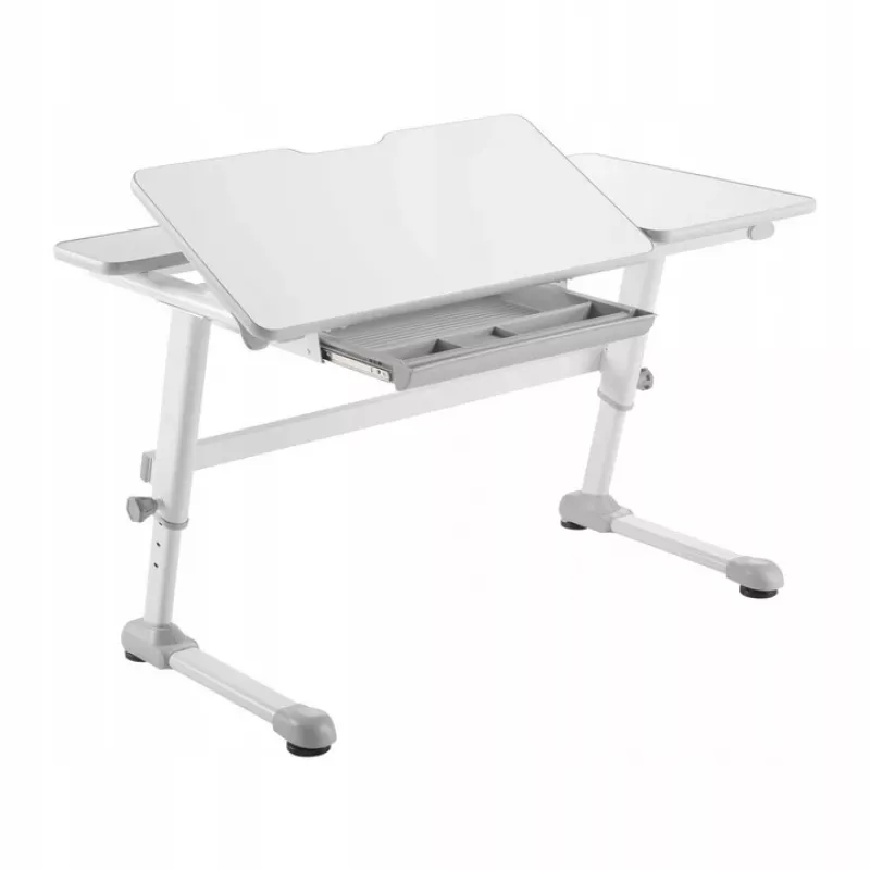 Ergo Office detský ergonomický výškovo nastaviteľný stôl, sivý, max. 100 kg, ER-417 2cz