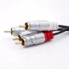 Audio kábel Qoltec 52337 2 m 2 x RCA čierny