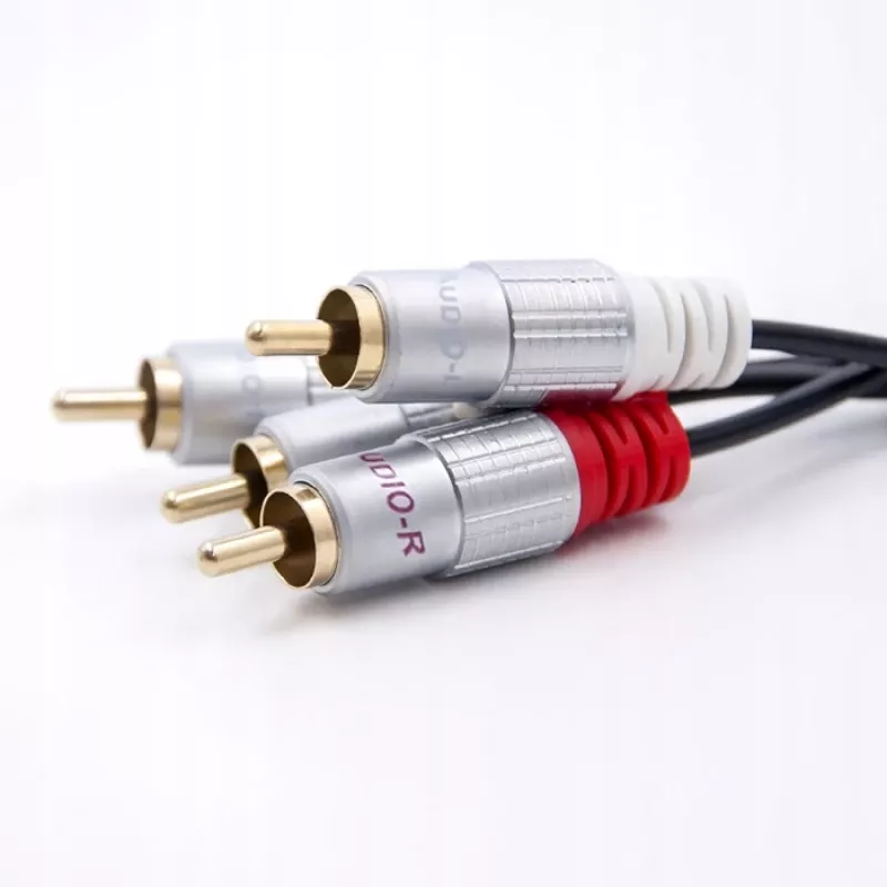 Audio kábel Qoltec 52337 2 m 2 x RCA čierny
