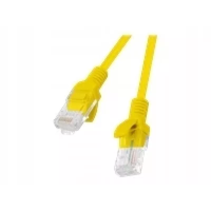 Lanberg PCU5-20CC-0025-Y Patch kábel Cat.5e UTP, 0,25 m, Žltá, balenie 10 ks