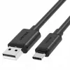 USB-A na USB-C kábel Unitek C14068BK, 2 m, USB 2.0, čierny, konektor-konektor