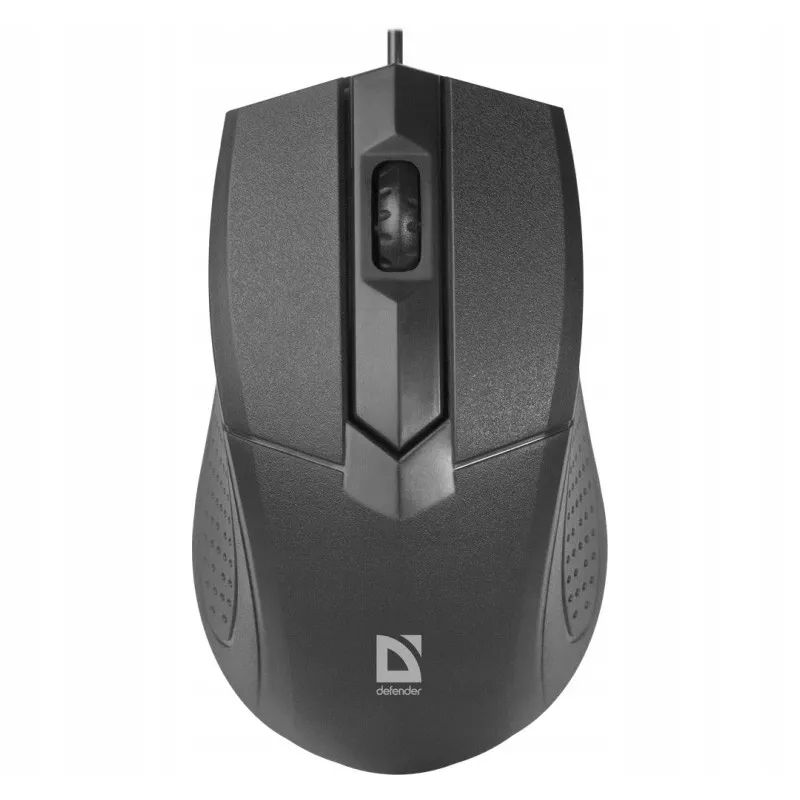 Káblová optická myš pre pravákov DEFENDER Optimum MB-270, 1000 DPI, USB Type-A, 3 tlačidlá, čierna, 1,5 m kábel