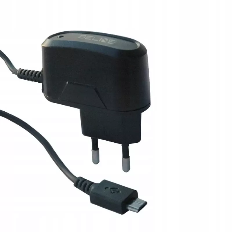 Cestovná nabíjačka Beline Beli0013 microUSB 1A čierna – kompaktný 1A USB sieťový adaptér