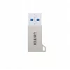 Unitek A1034NI adaptér USB-A samec na USB-C samica, USB 3.1 Gen1, strieborný