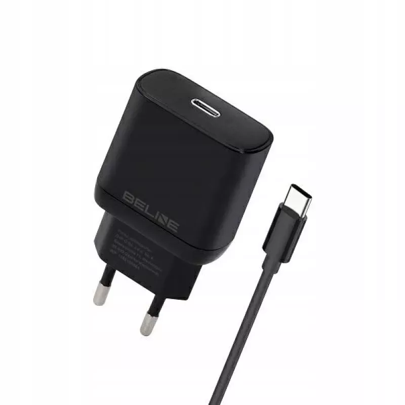Nabíjačka Beline Beli02168 25W USB-C s USB-C káblom, čierna