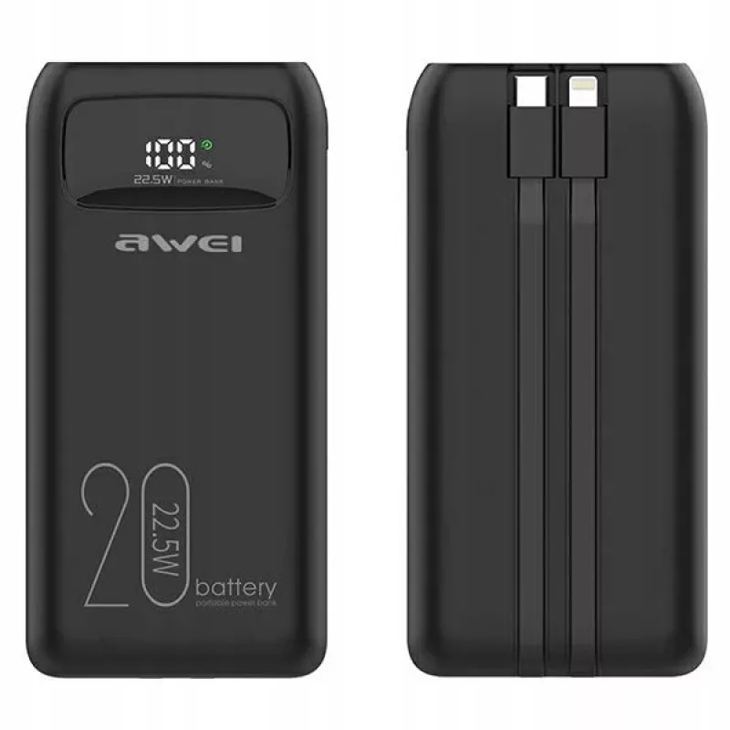 Powerbank 20000mAh P169 K 22.5W USB-C + Apple kábel