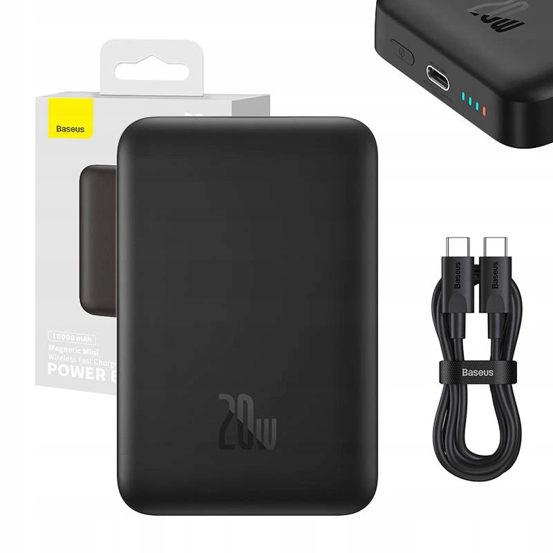 Baseus magnetická powerbanka bezdrôtové MagSafe nabíjanie 10000mAh 20W