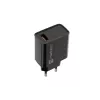 Natec Ribera NUC-2058 sieťová nabíjačka, 18 W, 1x USB-A, do 3 A, Quick Charge 3.0, Samsung AFC, Huawei FCP/SCP, čierna