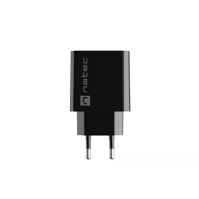 Natec Ribera NUC-2058 sieťová nabíjačka, 18 W, 1x USB-A, do 3 A, Quick Charge 3.0, Samsung AFC, Huawei FCP/SCP, čierna
