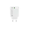 Sieťová rýchlonabíjačka NATEC RIBERA 12V 20W USB-C PD 3.0 + USB-A Samsung AFC biela