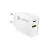 Sieťová rýchlonabíjačka NATEC RIBERA 12V 20W USB-C PD 3.0 + USB-A Samsung AFC biela