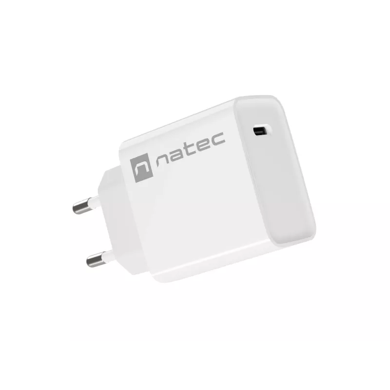 Interiérová USB-C rýchlonabíjačka NATEC RIBERA 12V 20W Quick Charge 3.0 biela