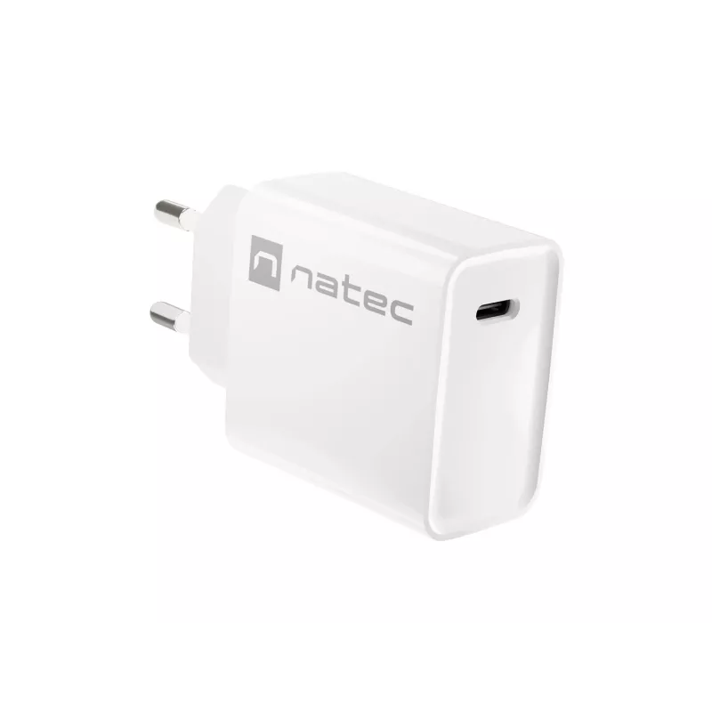 Interiérová USB-C rýchlonabíjačka NATEC RIBERA 12V 20W Quick Charge 3.0 biela