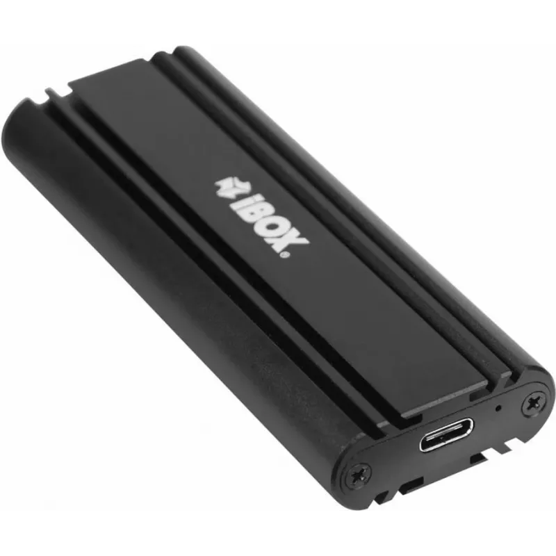 SSD puzdro IBOX HD-07 pre 1x M.2 disk, USB 3.2 Gen 2 (10 Gbit/s), USB-C, čierna