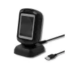 Pevný 1D/2D čítač čiarových kódov QOLTEC 50864, LED senzor, USB (káblový), čierny, 145×85×80 mm