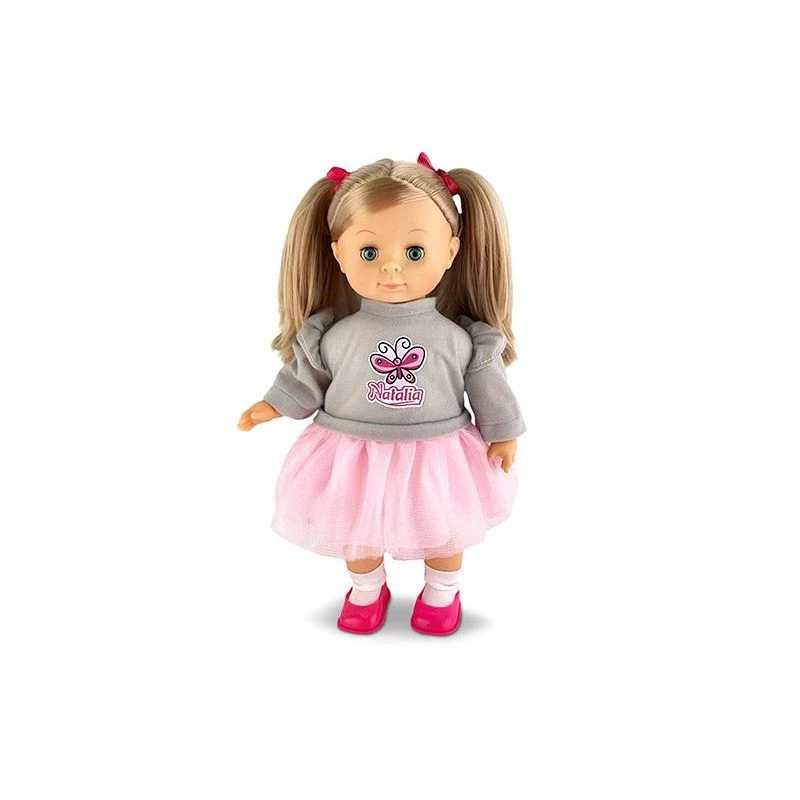 Bábika Natalia poľsky hovoriaca s vrkočmi 39cm Artyk