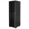 Lanberg FF01-6842-12BL 19-palcová voľne stojaca serverová skriňa 42U, 600x800 mm, sklenené dvere, LCD, IP20, na zloženie, čierna