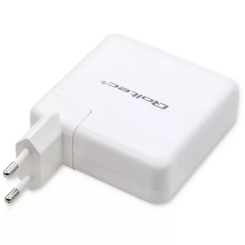 Qoltec GaN nabíjačka FAST 108W | 5-20V | 3-4.7A | USB C | biela