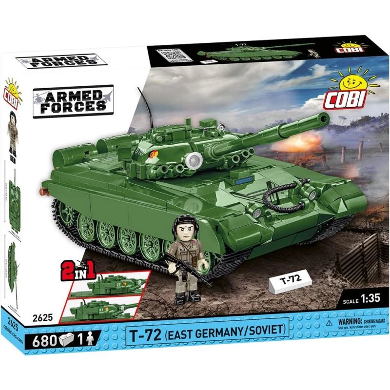 Stavebnica COBI T-72 východné Nemecko/Sovietsky 680 dielov