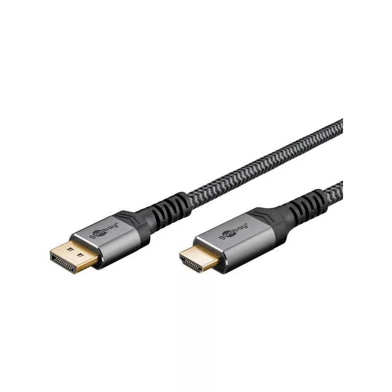 Goobay 65270 video kábel adaptér 3 m DisplayPort HDMI sivý (65270)
